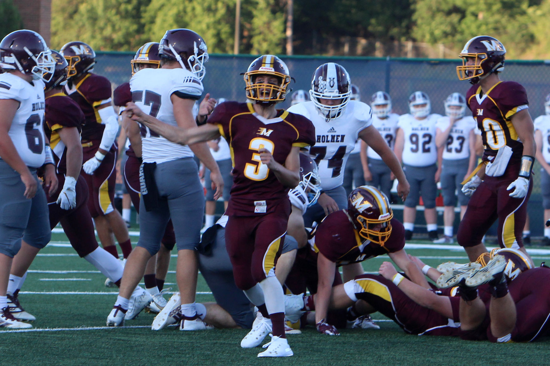 Holmen at Menomonie football 8-29-19